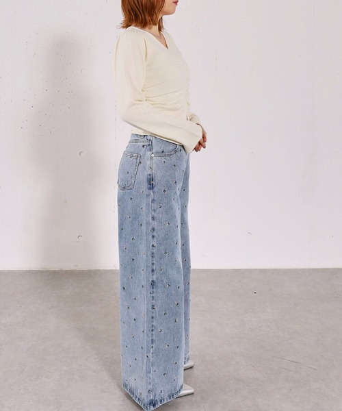 archives(アルシーヴ)の「小花柄刺繍デニム(デニムパンツ・レディース・ブルー/ブラック・SMALL/MEDIUM)」の20枚目の写真