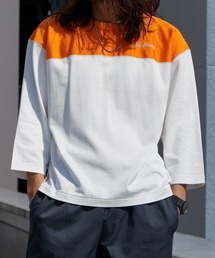 WP WESTPOINT（ダブルピーウエストポイント）の「WP WESTPOINT/ダブルピー ウエストポイント マックマーレー 別注限定 七分袖切り替えカットソー バイカラー カラーブロッキング 7分袖 2026年春夏（Tシャツ/カットソー）」