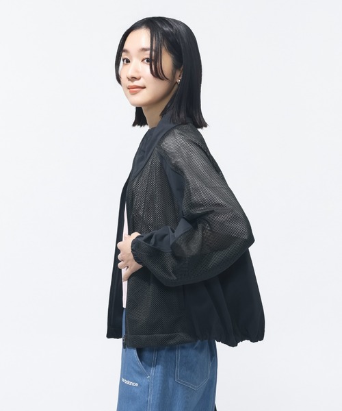 NEW BALANCE(ニューバランス)の「【別注】ニューバランス New Balance メッシュスタンドジャケット 限定コラボ(ナイロンジャケット・レディース・オフホワイト/ダークグレー・L/M)」の13枚目の写真