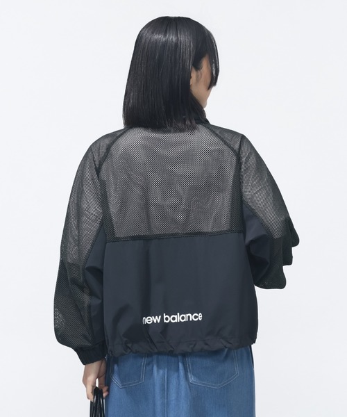 NEW BALANCE(ニューバランス)の「【別注】ニューバランス New Balance メッシュスタンドジャケット 限定コラボ(ナイロンジャケット・レディース・オフホワイト/ダークグレー・L/M)」の14枚目の写真