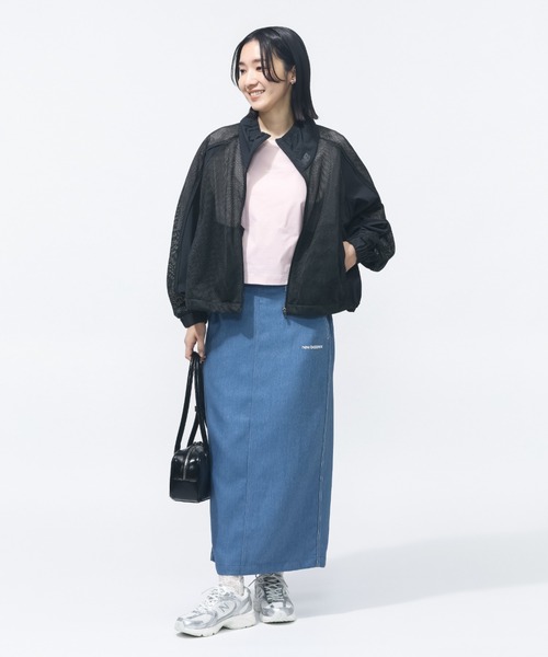 NEW BALANCE(ニューバランス)の「【別注】ニューバランス New Balance メッシュスタンドジャケット 限定コラボ(ナイロンジャケット・レディース・オフホワイト/ダークグレー・L/M)」の15枚目の写真