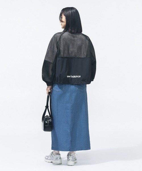 NEW BALANCE(ニューバランス)の「【別注】ニューバランス New Balance メッシュスタンドジャケット 限定コラボ(ナイロンジャケット・レディース・オフホワイト/ダークグレー・L/M)」の17枚目の写真