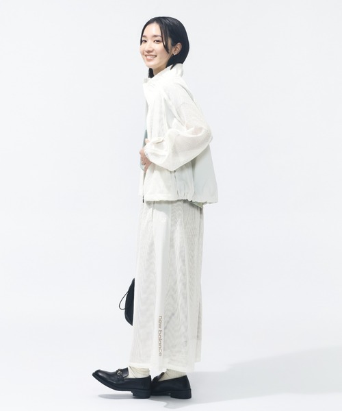 NEW BALANCE(ニューバランス)の「【別注】ニューバランス New Balance メッシュスタンドジャケット 限定コラボ(ナイロンジャケット・レディース・オフホワイト/ダークグレー・L/M)」の7枚目の写真