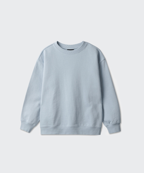 MUSINSA STANDARD KIDS（ムシンサスタンダードキッズ）の「オーバーサイズスウェットシャツ[ブルーグレー]（スウェット・レディース・その他・120/110/100/130/140/150/160）」の2枚目の写真