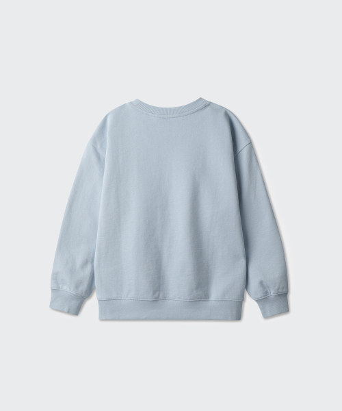 MUSINSA STANDARD KIDS（ムシンサスタンダードキッズ）の「オーバーサイズスウェットシャツ[ブルーグレー]（スウェット・レディース・その他・120/110/100/130/140/150/160）」の3枚目の写真