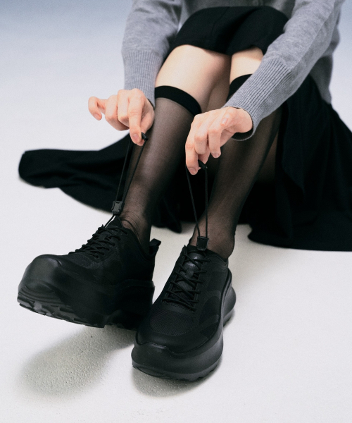 HUMTTO(ハムト)の「女性プラットフォームスニーカーオラRX(スニーカー・レディース・ブラック・23cm/23.5cm/24cm/24.5cm/25cm/22.5cm)」の7枚目の写真