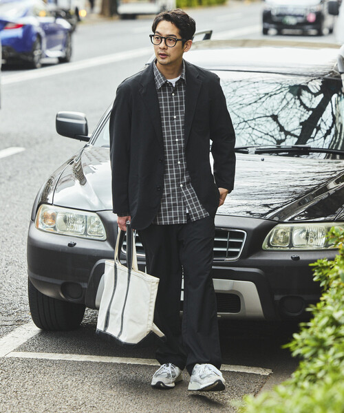 FREAK'S STORE(フリークスストア)の「サマーオックス 2Bジャケット セットアップ Fabric by SOLOTEX®︎/イージーパンツ テーラードジャケット(セットアップ・メンズ・ブラウン/オリーブ/ブラック/チャコールグレー・MEDIUM/LARGE/SMALL/X-LARGE)」の10枚目の写真