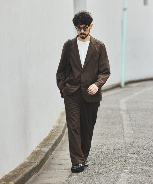 FREAK'S STORE(フリークスストア)の「サマーオックス 2Bジャケット セットアップ Fabric by SOLOTEX(R)/イージーパンツ テーラードジャケット(セットアップ・メンズ・ブラウン/オリーブ/ブラック/チャコールグレー・MEDIUM/LARGE/SMALL/X-LARGE)」の20枚目の写真