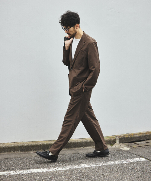 FREAK'S STORE(フリークスストア)の「サマーオックス 2Bジャケット セットアップ Fabric by SOLOTEX(R)/イージーパンツ テーラードジャケット(セットアップ・メンズ・ブラウン/オリーブ/ブラック/チャコールグレー・MEDIUM/LARGE/SMALL/X-LARGE)」の21枚目の写真