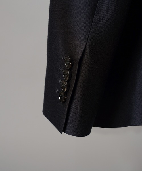 MAISON SPECIAL(メゾンスペシャル)の「《UNISEX》Silk Wool Dress-Fit Peak Lapel 6B Double-breasted Jacket/シルクウールドレスフィットピークドラペル6Bダブルジャケット【MAISON SPECIAL/メゾンスペシャル】■セットアップ対応■(テーラードジャケット・メンズ・ネイビー/ブラック・2/1/0)」の21枚目の写真