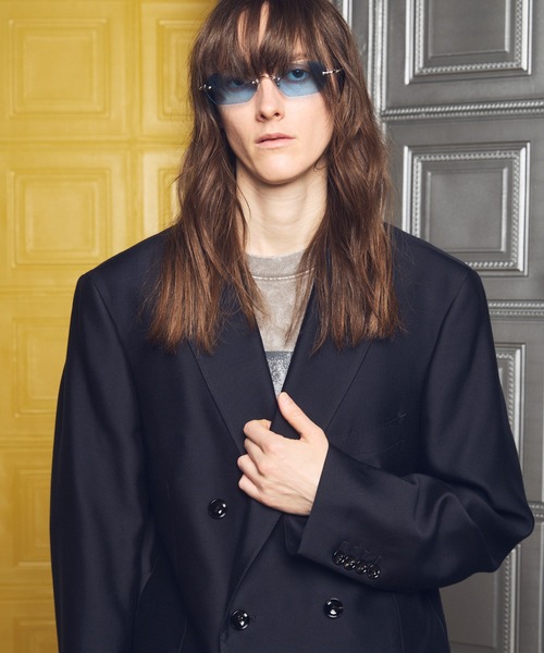 MAISON SPECIAL(メゾンスペシャル)の「《UNISEX》Silk Wool Dress-Fit Peak Lapel 6B Double-breasted Jacket/シルクウールドレスフィットピークドラペル6Bダブルジャケット【MAISON SPECIAL/メゾンスペシャル】■セットアップ対応■(テーラードジャケット・メンズ・ネイビー/ブラック・2/1/0)」の10枚目の写真