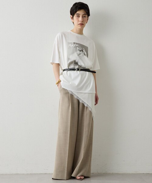 THE PAUSE（ザ ポーズ）の「【THE PAUSE】レーストリムキャミブラウス（シャツ/ブラウス・レディース・オフホワイト/ブラック・FREE）」の10枚目の写真