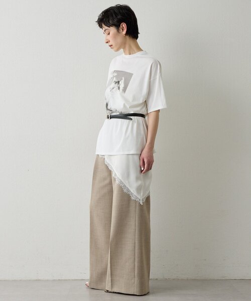 THE PAUSE（ザ ポーズ）の「【THE PAUSE】レーストリムキャミブラウス（シャツ/ブラウス・レディース・オフホワイト/ブラック・FREE）」の8枚目の写真