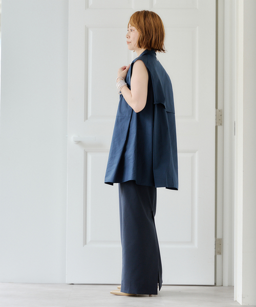 Spick & Span(スピックアンドスパン)の「Sleeveles Shirt / スリーブシャツ(シャツ/ブラウス・レディース・ネイビー/ブルー系その他・FREE)」の11枚目の写真