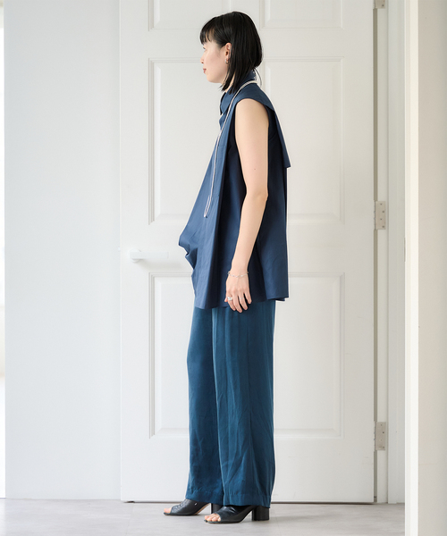 Spick & Span(スピックアンドスパン)の「Sleeveles Shirt / スリーブシャツ(シャツ/ブラウス・レディース・ネイビー/ブルー系その他・FREE)」の19枚目の写真