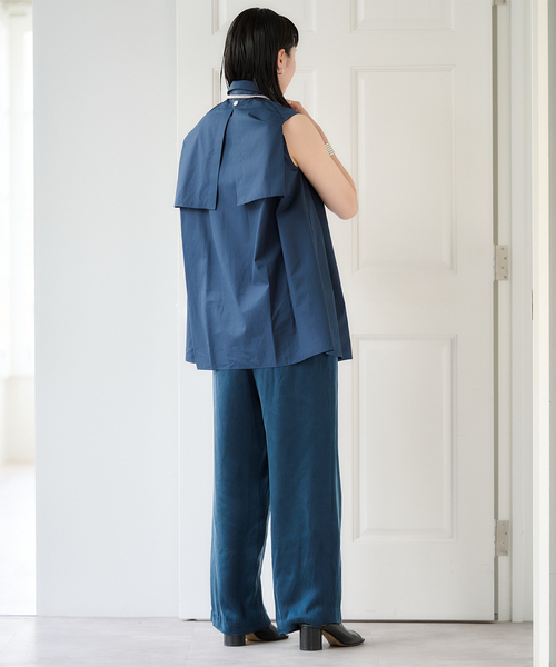 Spick & Span(スピックアンドスパン)の「Sleeveles Shirt / スリーブシャツ(シャツ/ブラウス・レディース・ネイビー/ブルー系その他・FREE)」の21枚目の写真