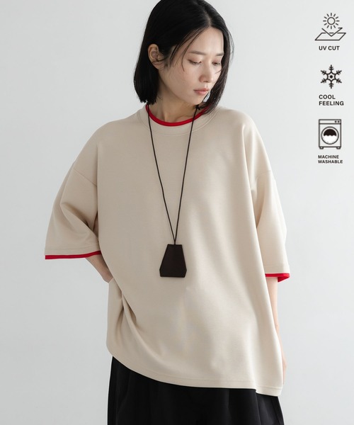 LOWRYS FARM(ローリーズファーム)の「【LFM(U)】TRPU/DOLMANTS 664948(Tシャツ/カットソー・メンズ・ベージュ/ホワイト/ピンク/ブラック/グリーン/ベージュ系その他/ブルー系その他/ブラック系その他/ブラック系その他2/ブルー系その他2/ベージュ系その他2/ブラウン系その他・SMALL/MEDIUM/LARGE/M(ショート丈)/L(ショート丈))」の8枚目の写真