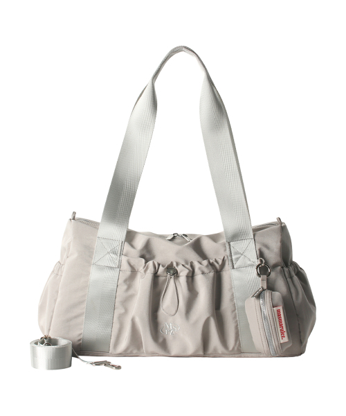 MASMARULEZ（マスマルールズ）の「[INT][POUCH SET] glossy shoulder duffel bag _ Light gray（ボストンバッグ・レディース・その他・FREE）」の10枚目の写真