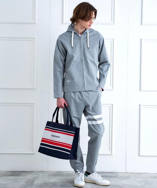 DRESSTERIOR（ドレステリア）の「【接触冷感/セットアップ可】ドライタッチ ハイカウントジップアップパーカ（パーカー・メンズ・グレー/ネイビー/ブラック・90/91/92/94）」の17枚目の写真