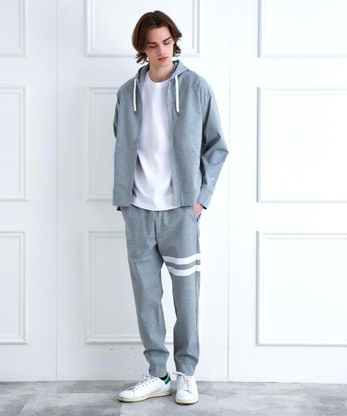 DRESSTERIOR（ドレステリア）の「【接触冷感/セットアップ可】ドライタッチ ハイカウントジップアップパーカ（パーカー・メンズ・グレー/ネイビー/ブラック・90/91/92/94）」の11枚目の写真