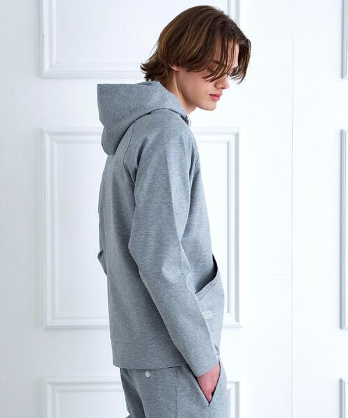 DRESSTERIOR（ドレステリア）の「【接触冷感/セットアップ可】ドライタッチ ハイカウントジップアップパーカ（パーカー・メンズ・グレー/ネイビー/ブラック・90/91/92/94）」の14枚目の写真