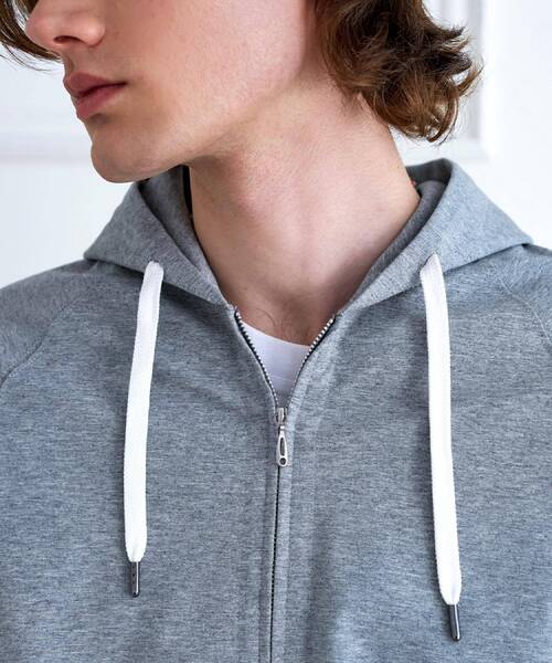 DRESSTERIOR（ドレステリア）の「【接触冷感/セットアップ可】ドライタッチ ハイカウントジップアップパーカ（パーカー・メンズ・グレー/ネイビー/ブラック・90/91/92/94）」の10枚目の写真