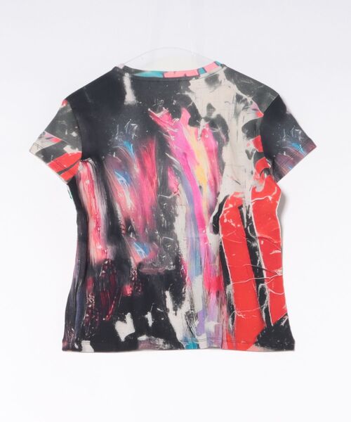 Desigual（デシグアル）の「キャットフォトグラフィック サイケプリントジャージー半袖Tシャツ（Tシャツ/カットソー・レディース・レッド・XL/XS/S/M/L）」の2枚目の写真