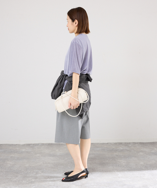 IENA(イエナ)の「シアーベロアTシャツ(Tシャツ/カットソー・レディース・グレー/ホワイト・FREE)」の10枚目の写真