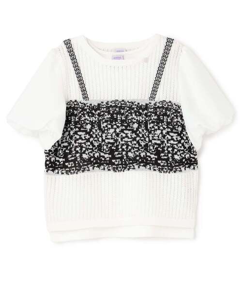 華やぎビスチェ風ニット＋タンクトップ（ニット/セーター）｜ANNA SUI