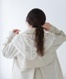 URBAN RESEARCH DOORS | レーススカーフ | トライアングル/三角スカーフ/ワンポイント/プラスワン/トレンド(ストール/ショール)