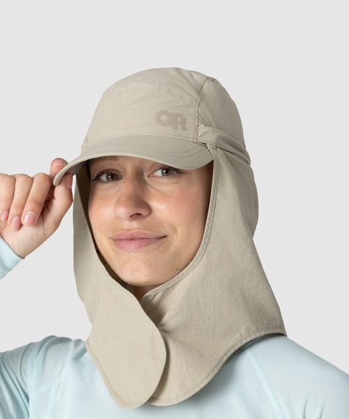 OUTDOOR RESEARCH(アウトドアリサーチ)の「OUTDOOR RESEARCH/アウトドアリサーチ インセクトシールド ケープ キャップ(キャップ・メンズ・カーキ・L/XL)」の1枚目の写真