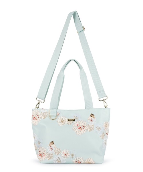 PAUL & JOE ACCESSOIRES(ポールアンドジョーアクセソワ)の「ポール & ジョー アクセソワ トートバッグ <クリザンテーム&ヌネット>(トートバッグ・レディース・ピンク/ミント/ネイビー・FREE)」の1枚目の写真