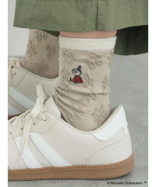Samansa Mos2（サマンサ モスモス）の「【MOOMIN×SamansaMos2】リトルミイ刺繍花柄ソックス（ソックス/靴下・レディース・ミント/グレー/ブラウン/ベージュ・F）」の13枚目の写真