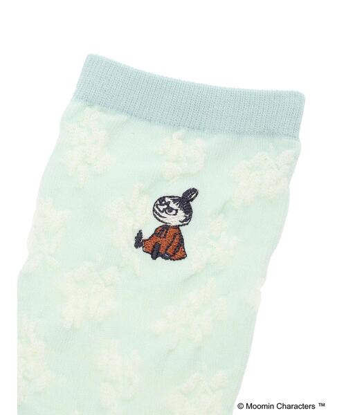 Samansa Mos2（サマンサ モスモス）の「【MOOMIN×SamansaMos2】リトルミイ刺繍花柄ソックス（ソックス/靴下・レディース・ミント/グレー/ブラウン/ベージュ・F）」の19枚目の写真