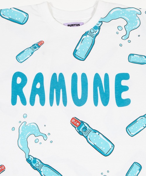 PUNYUS（プニュズ）の「【新サイズ】フード総柄Ｔシャツ(RAMUNE)（Tシャツ/カットソー・レディース・サックスブルー・1/2/3/4/5）」の12枚目の写真