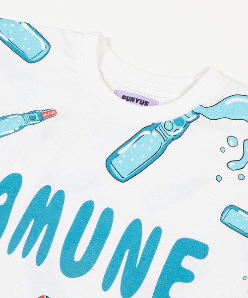 PUNYUS（プニュズ）の「【新サイズ】フード総柄Ｔシャツ(RAMUNE)（Tシャツ/カットソー・レディース・サックスブルー・1/2/3/4/5）」の13枚目の写真