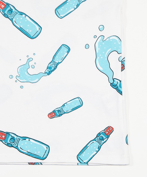 PUNYUS（プニュズ）の「【新サイズ】フード総柄Ｔシャツ(RAMUNE)（Tシャツ/カットソー・レディース・サックスブルー・1/2/3/4/5）」の14枚目の写真