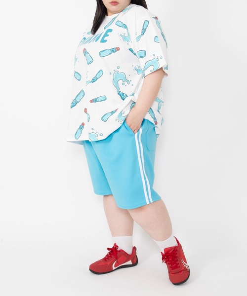 PUNYUS(プニュズ)の「【新サイズ】フード総柄Tシャツ(RAMUNE)(Tシャツ/カットソー・レディース・サックスブルー・1/2/3/4/5)」の20枚目の写真