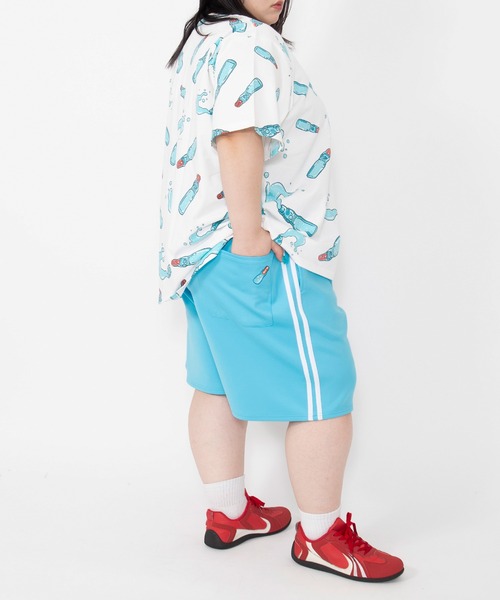 PUNYUS(プニュズ)の「【新サイズ】フード総柄Tシャツ(RAMUNE)(Tシャツ/カットソー・レディース・サックスブルー・1/2/3/4/5)」の22枚目の写真