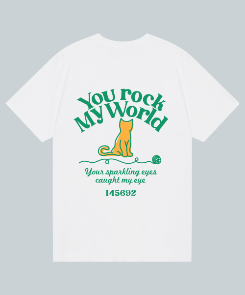 UNTAPPED STUDIO(アンタップドスタジオ)の「キャットシグネチャーピュアコットンビッグオーバーサイズ半袖Tシャツ2カラー(Tシャツ/カットソー・レディース・ブラック/ホワイト・S(90)/M(95)/L/XL)」の3枚目の写真