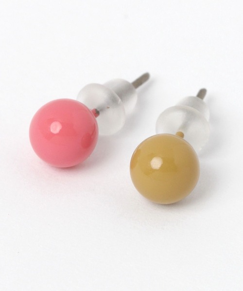 niko and...（ニコアンド）の「2セットミニボールピアス（ピアス（両耳用）・レディース・ブルー/ピンク/ブラック・0）」の6枚目の写真