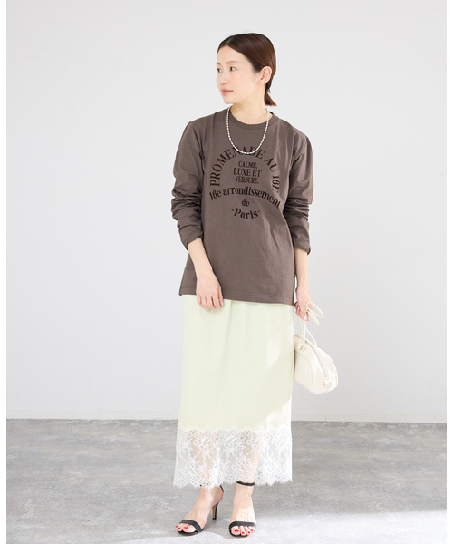 IENA（イエナ）の「GOOD ROCK SPEED フロッキーTシャツ（Tシャツ/カットソー・レディース・グレー・FREE）」の2枚目の写真