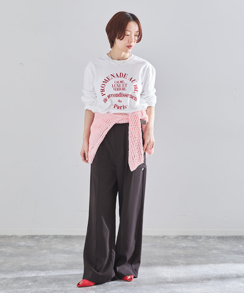 IENA（イエナ）の「GOOD ROCK SPEED フロッキーTシャツ（Tシャツ/カットソー・レディース・グレー・FREE）」の11枚目の写真