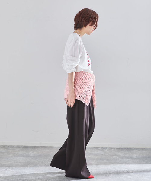 IENA（イエナ）の「GOOD ROCK SPEED フロッキーTシャツ（Tシャツ/カットソー・レディース・グレー・FREE）」の14枚目の写真