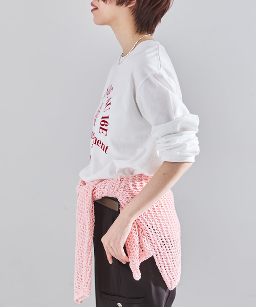 IENA（イエナ）の「GOOD ROCK SPEED フロッキーTシャツ（Tシャツ/カットソー・レディース・グレー・FREE）」の15枚目の写真