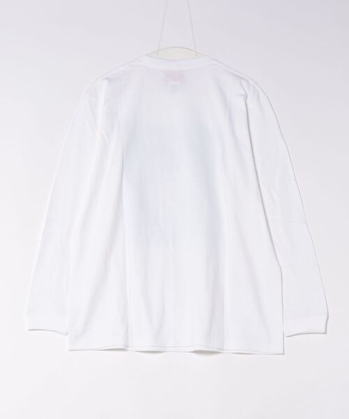 KawaeKayo(カワエカヨ)の「ロングスリーブTシャツ-真珠の耳飾りの少女(Tシャツ/カットソー・レディース・ホワイト・L/XL)」の8枚目の写真