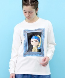 ロングスリーブTシャツ-真珠の耳飾りの少女