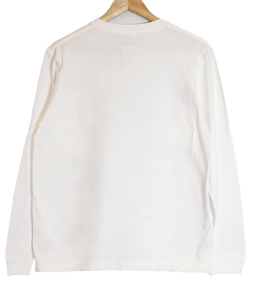 KawaeKayo(カワエカヨ)の「ロングスリーブTシャツ-真珠の耳飾りの少女(Tシャツ/カットソー・レディース・ホワイト・L/XL)」の6枚目の写真