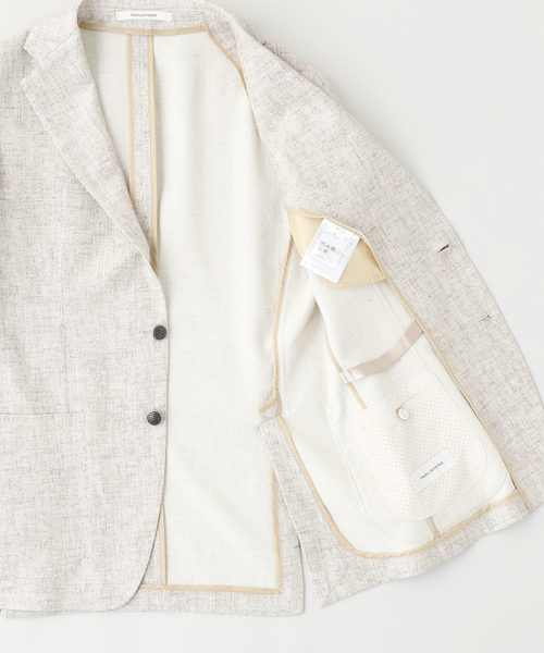 TAGLIATORE（タリアトーレ）の「TAGLIATORE (タリアトーレ) MELANGE "DAKAR"（テーラードジャケット・メンズ・ベージュ・42/44/48/50）」の3枚目の写真