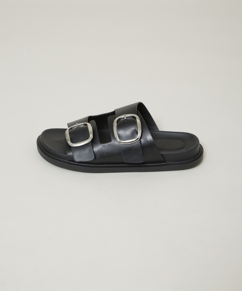 NANO universe（ナノユニバース）の「ビッグバックルサンダル（サンダル・メンズ・ブラック・L/M/S）」の2枚目の写真